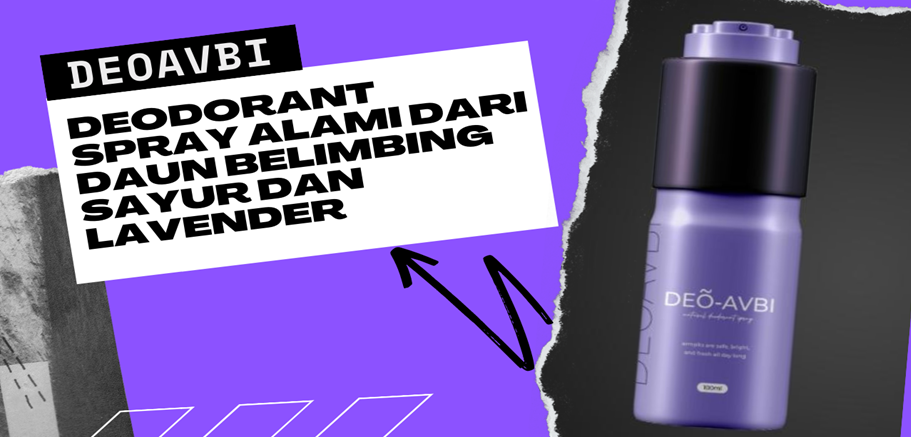DEOAVBI Deodorant Spray Alami dari Daun Belimbing Sayur dan Lavender